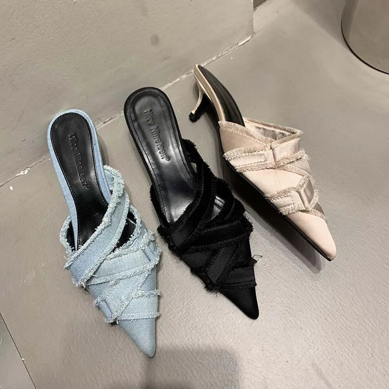 Denim-Pumps für Frauen