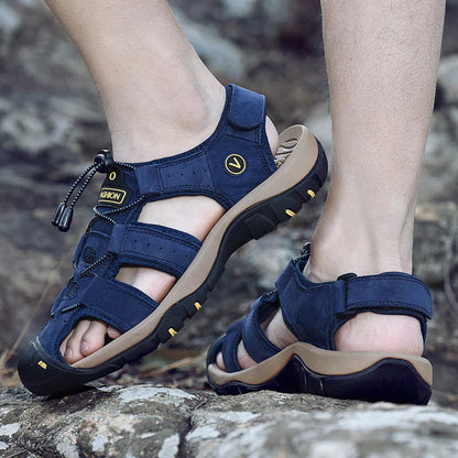 Echtes Leder Herren Casual Sandalen Wandern