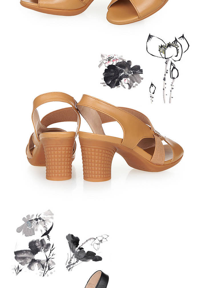 Damenmode Ledersandalen