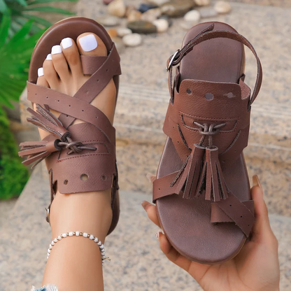 Damen Sandalen mit offener Schnalle