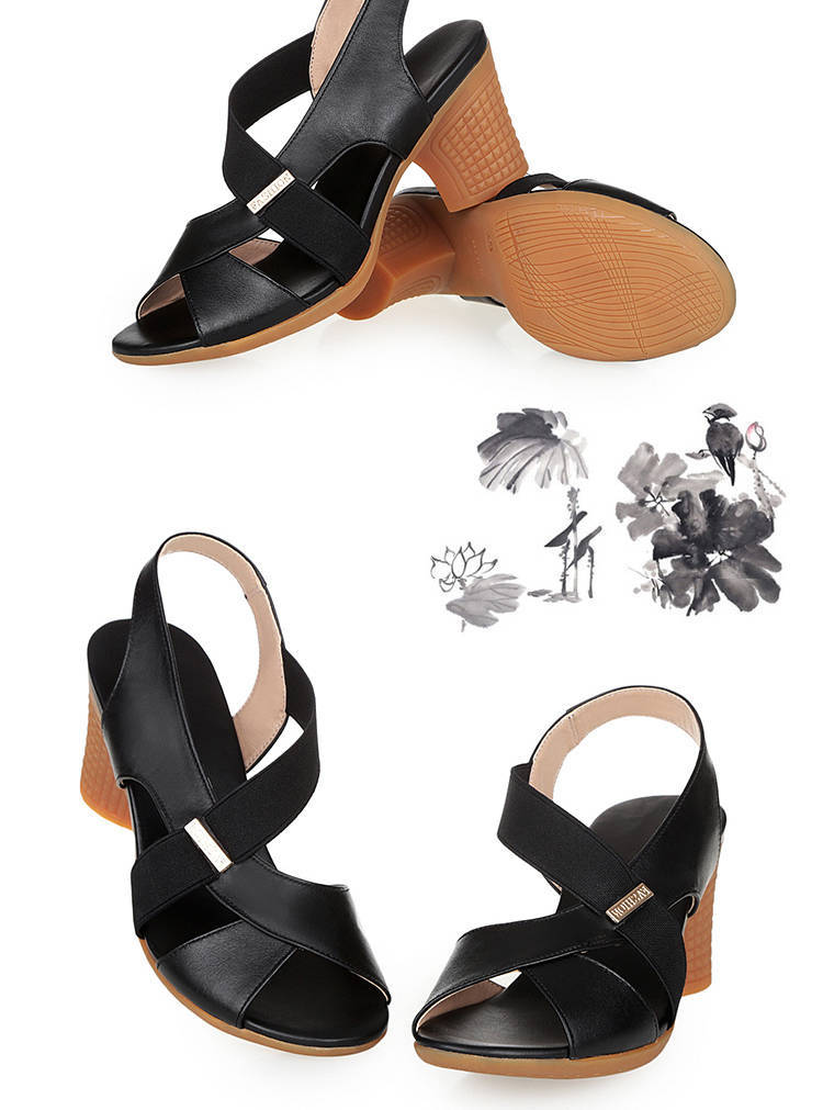 Damenmode Ledersandalen