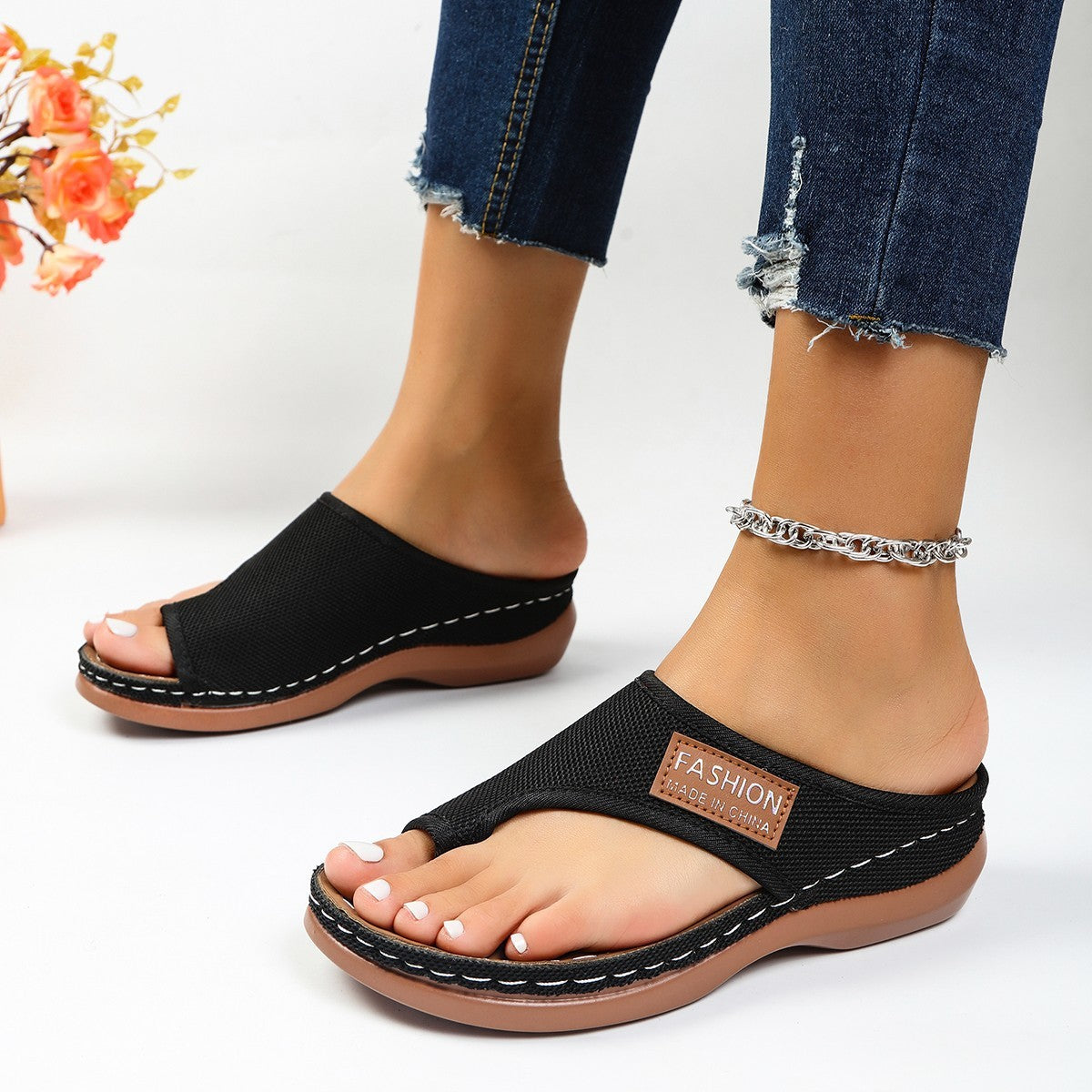 Clip Toe Arch Support Sandalen für Frauen