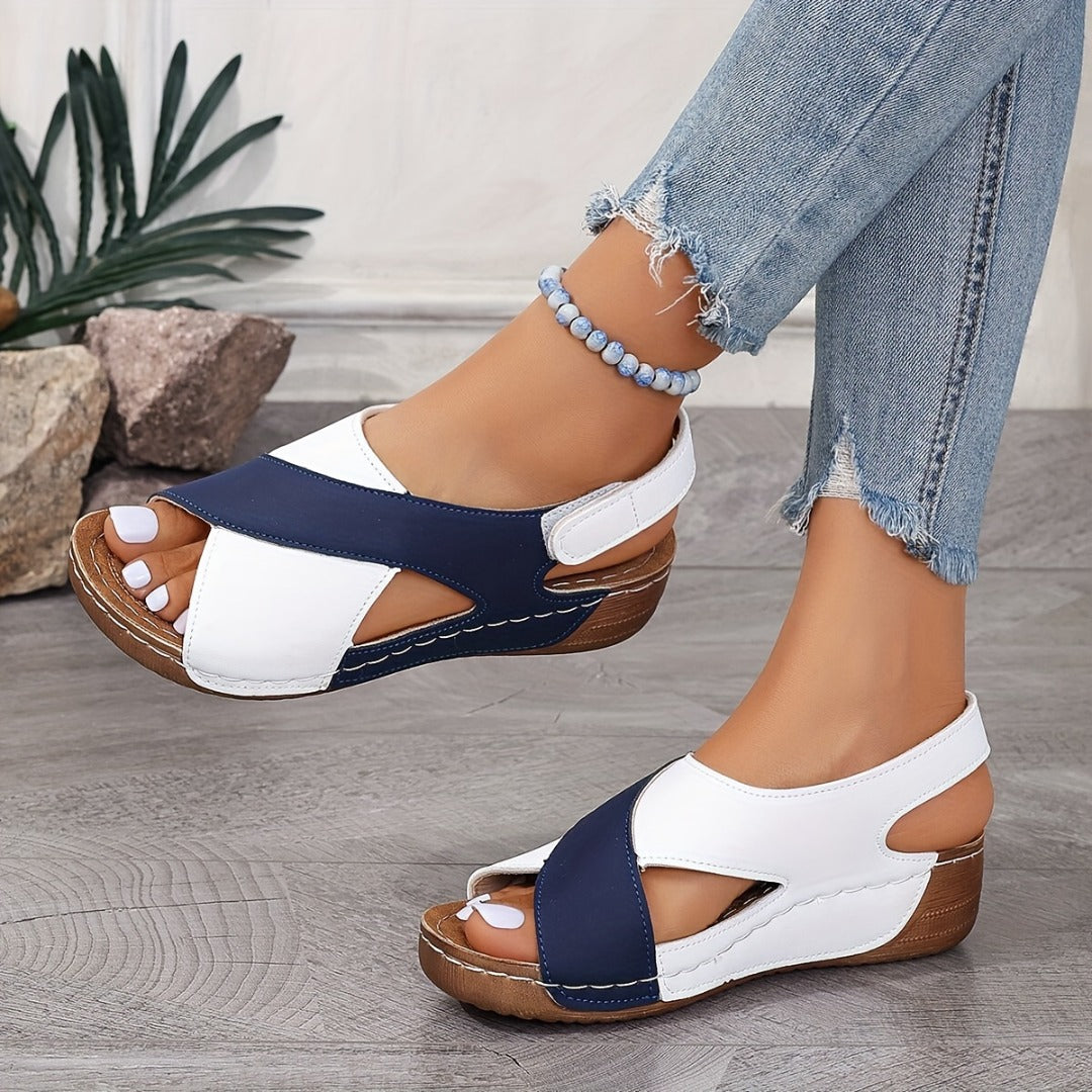 Color Wedge Orthopädische Sandalen für Frauen