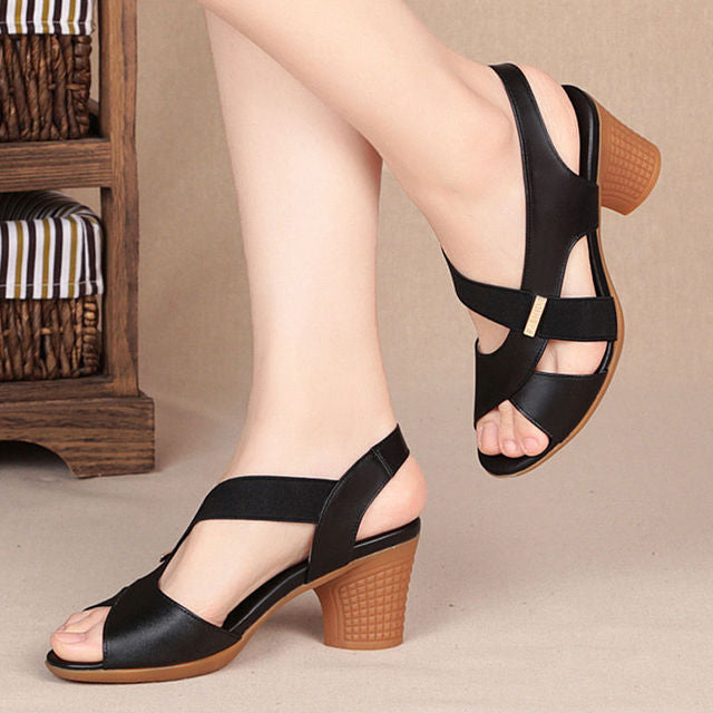 Damenmode Ledersandalen