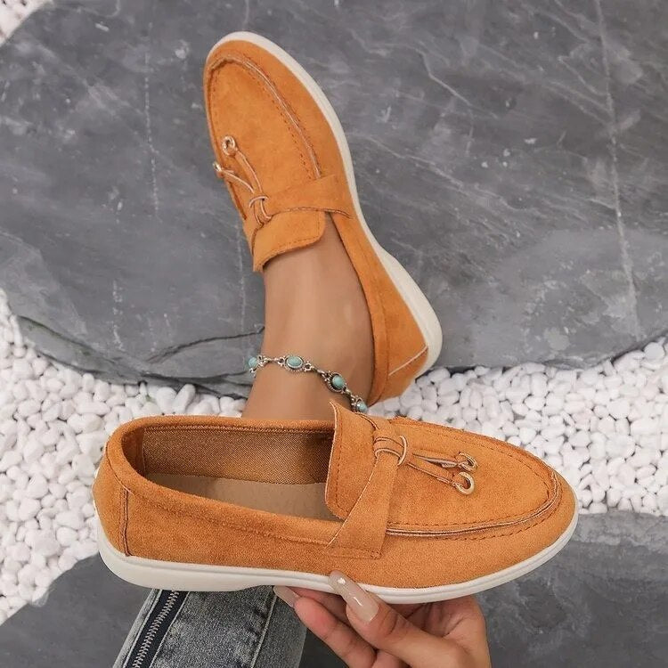 Anhänger Dekor Flache Loafers