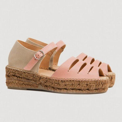 Boho-Espadrille-Keilsandalen