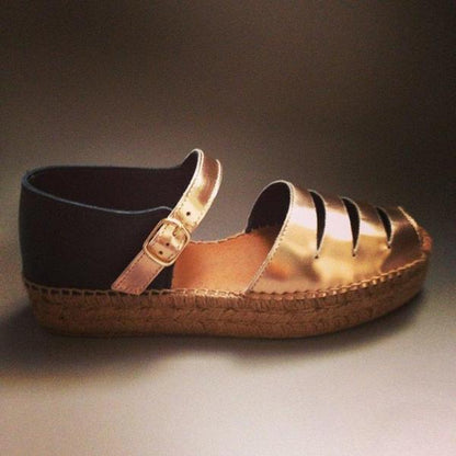 Boho-Espadrille-Keilsandalen