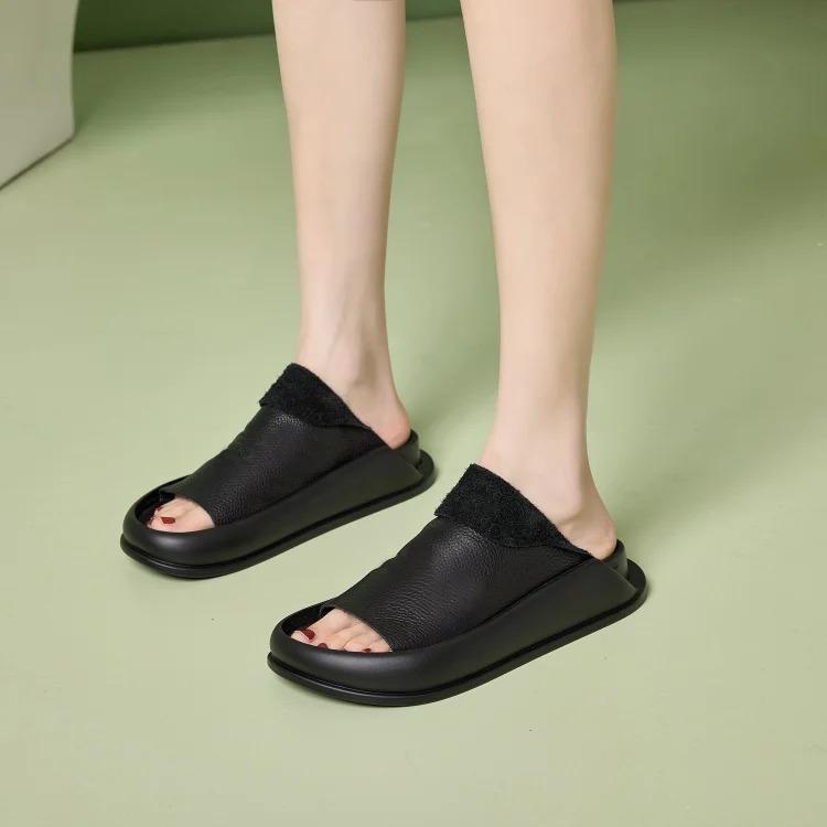 Damen-Flip-Flops aus Leder